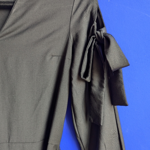 COS Black Long Sleeve Jumpsuit with Sleeve Tie - Picture 4 of 7